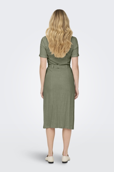 Only onlsiesta ss linen bl shirt dress p